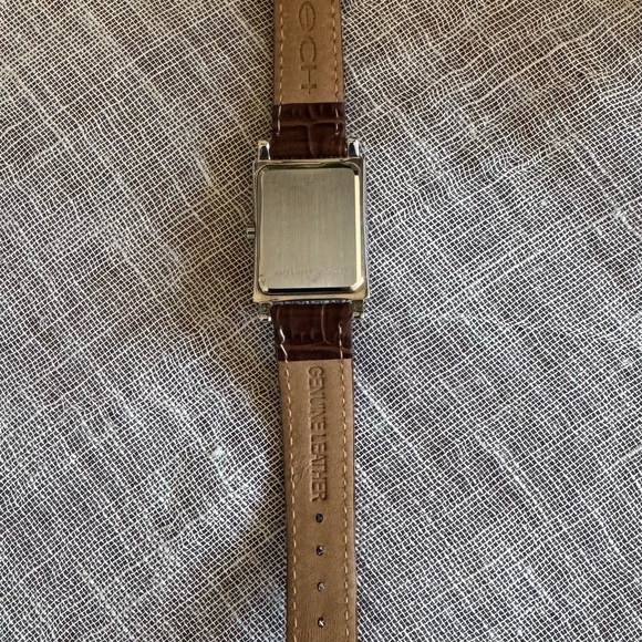 Epoch Ladies Watch with Brown Leather Croc Band - Picture 6 of 6